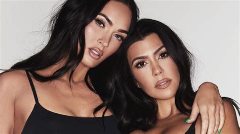 Besties Megan Fox and Kourtney Kardashian pose for SKIMS